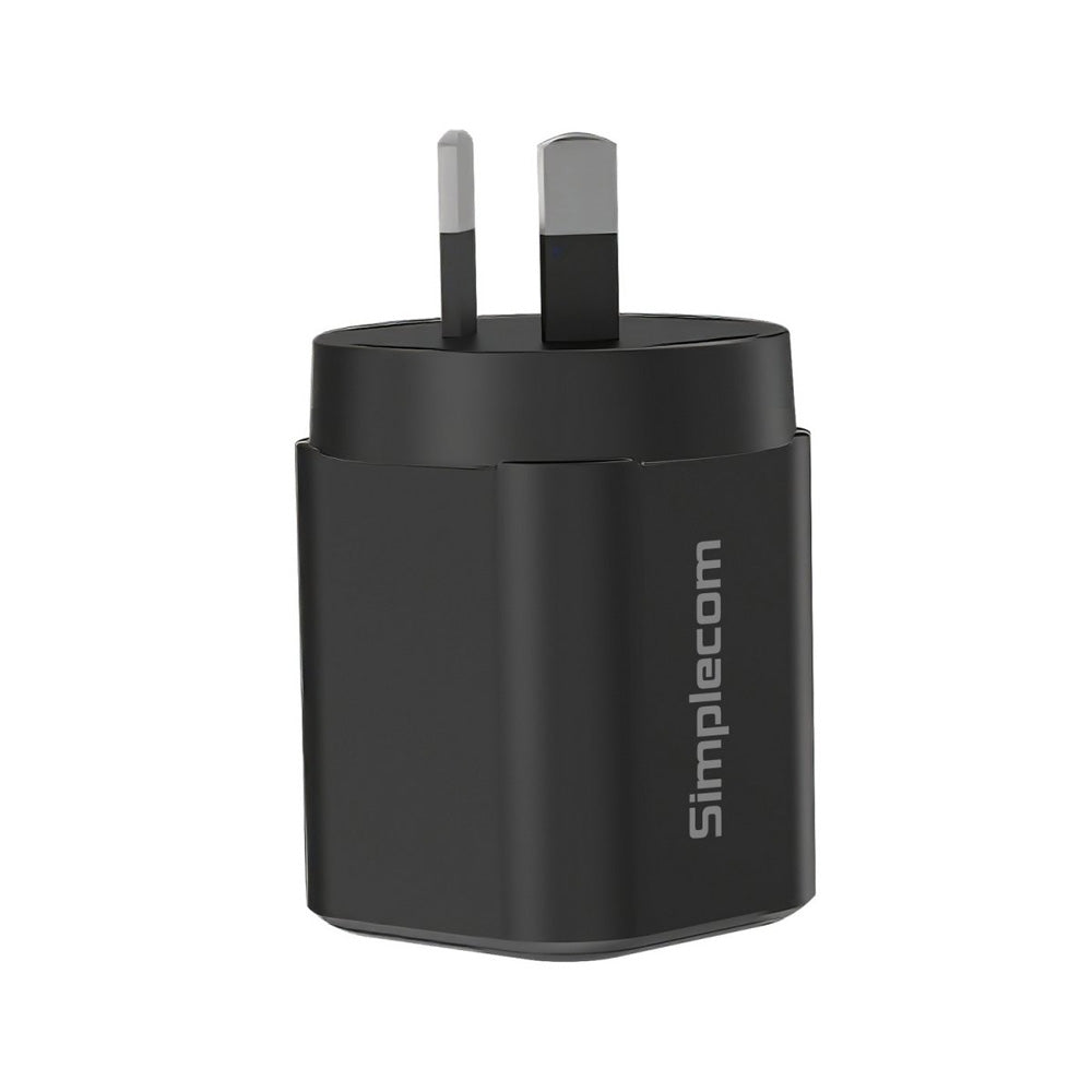 Simplecom CU235 Dual Port PD 35W Fast Wall Charger USB-C and USB-A for Phone Tablet QC3.0 Compact