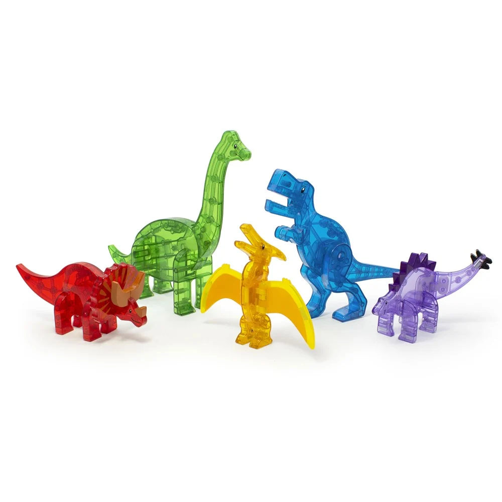 Magna-Tiles Dinos 5 Piece Set Magnetic Dinosaur Figurines STEAM Toy