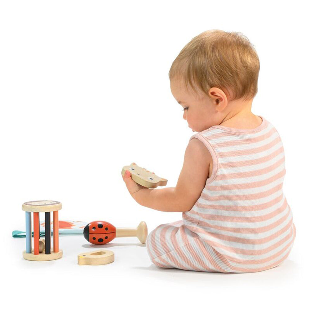 Mentari Garden Playtime 5 Piece Set Baby Rattle Mirror Teether for 6 Months+