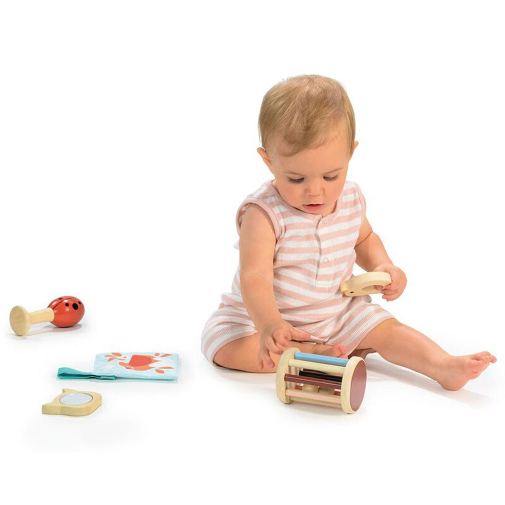 Mentari Garden Playtime 5 Piece Set Baby Rattle Mirror Teether for 6 Months+
