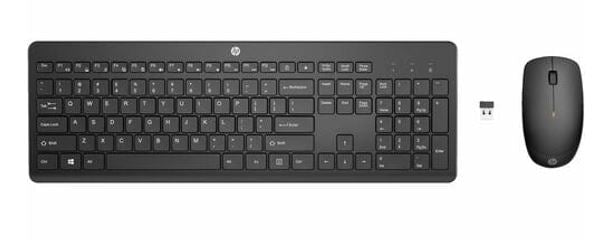HP 235 USB Wireless Keyboard and Mouse Combo 2.4GHz Chiclet Keys Low Noise 1600DPI Light Weight Long Battery Plug and Play