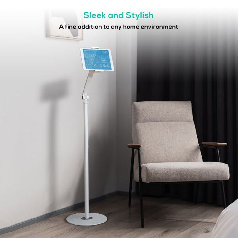 mbeat activiva Universal iPad and Tablet Floor Stand Tall Secure Robust Freestyle Adjustment Aluminium Mobile Display