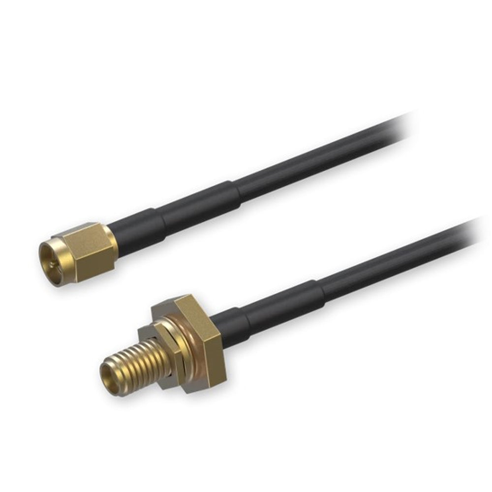 Teltonika SMA Cable Extension 2000mm Female Male 50 Ohm 0 to 6000MHz Antenna Cable 3.5dB Attenuation 1000Vrms Durable