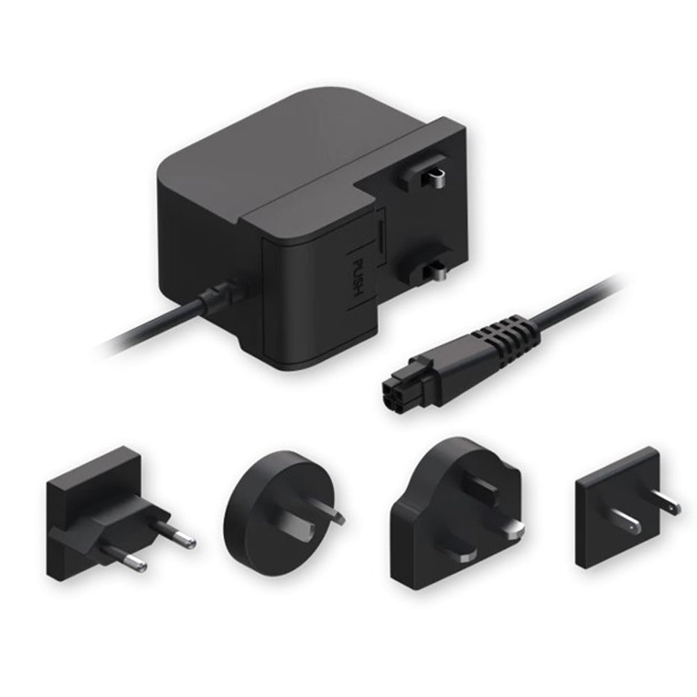 Teltonika Universal Power Supply 9W 9VDC 1A Interchangeable Plugs EU AU UK US 4-Pin 3mm Pitch Connector 100-240V Input