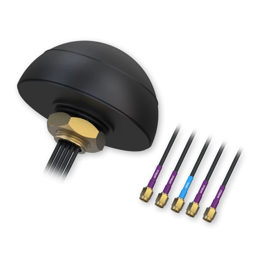 Teltonika Combo Quad Mobile GNSS LTE Roof SMA Antenna IP65 3m RG174 Cable ABS Radome Screw Mount 1575.42 MHz 3 dB Gain
