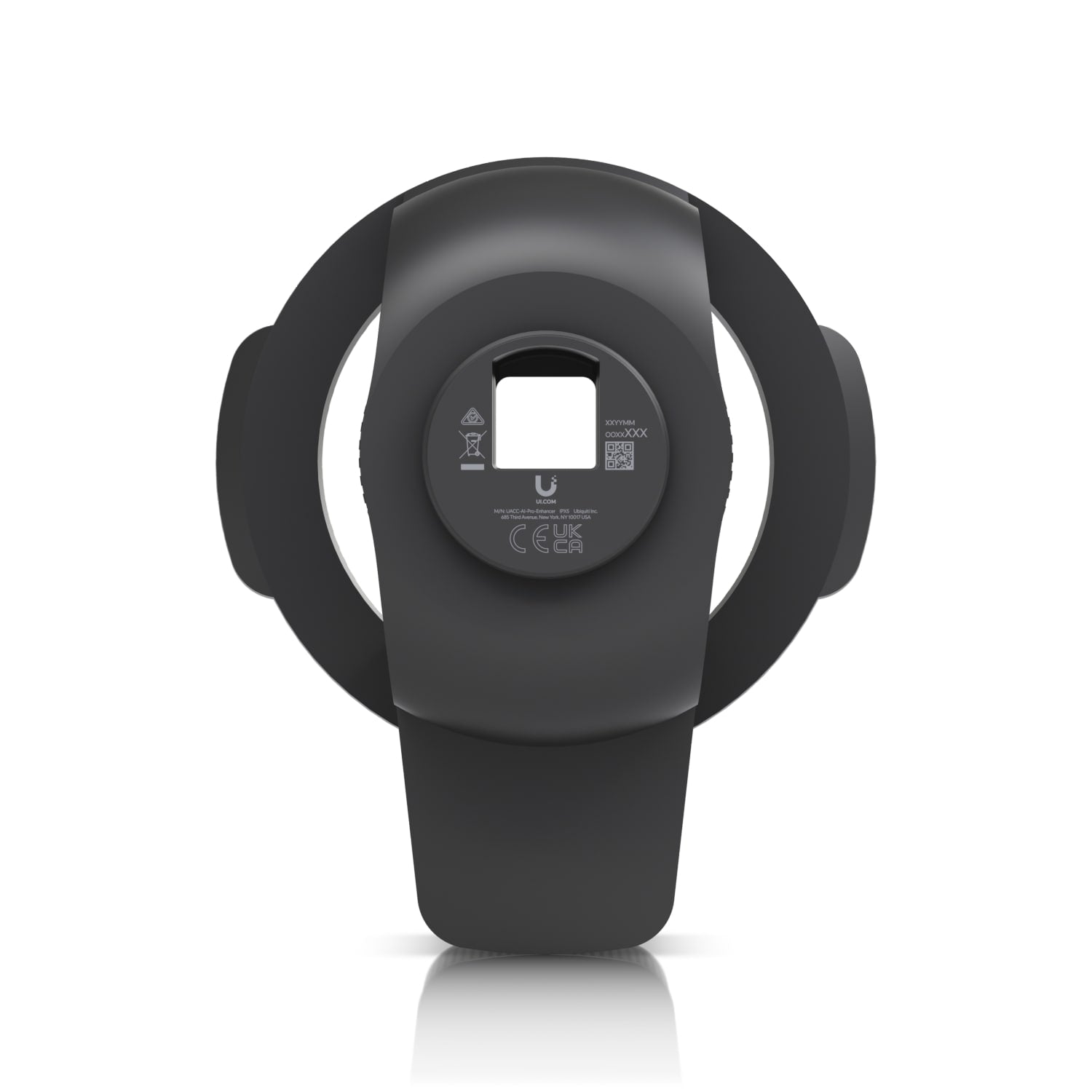 Ubiquiti AI Enhancer Weatherproof Accessory for AI Pro with 600 Lumens Floodlight Radar Detection and Loudspeaker Black