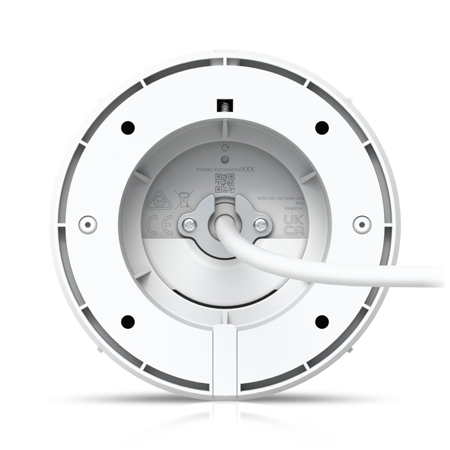 Ubiquiti UniFi G5 Turret Ultra White IP66 Weatherproof 2K HD PoE Camera with Long Range Night Vision