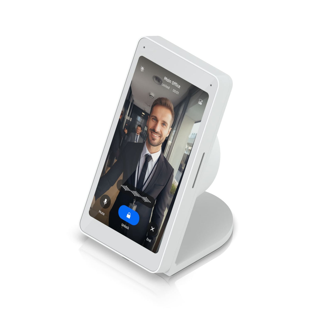 Ubiquiti Intercom Viewer Table Stand with Aluminum Alloy Construction Colour White
