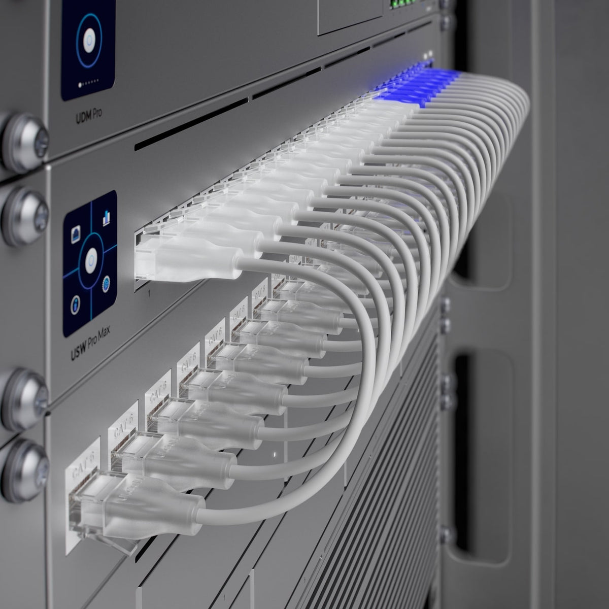 Ubiquiti UniFi Etherlighting Indoor Patch Cable with Translucent Booted RJ45 Connectors Colour White