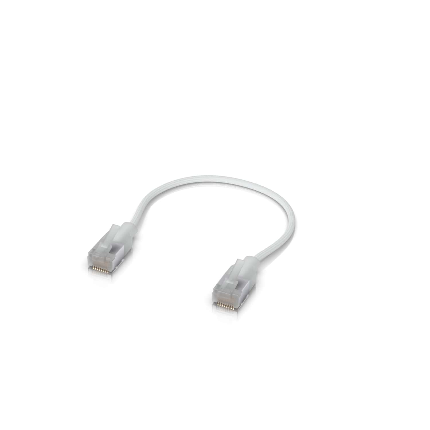 Ubiquiti UniFi Premium Braided Indoor Patch Cable 1 Meter with Translucent Booted RJ45 Connectors Colour White
