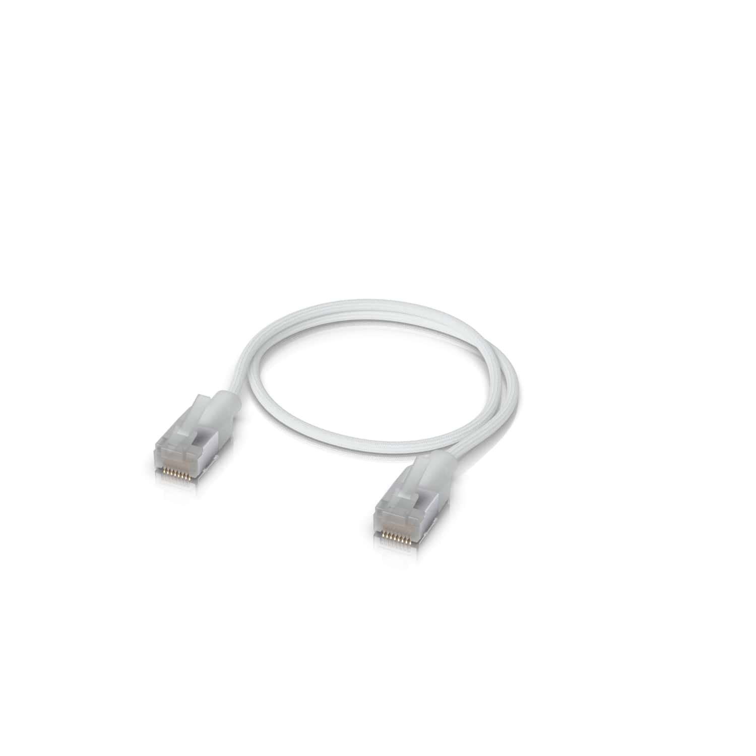 Ubiquiti UniFi Premium Braided Indoor Patch Cable 1 Meter with Translucent Booted RJ45 Connectors Colour White