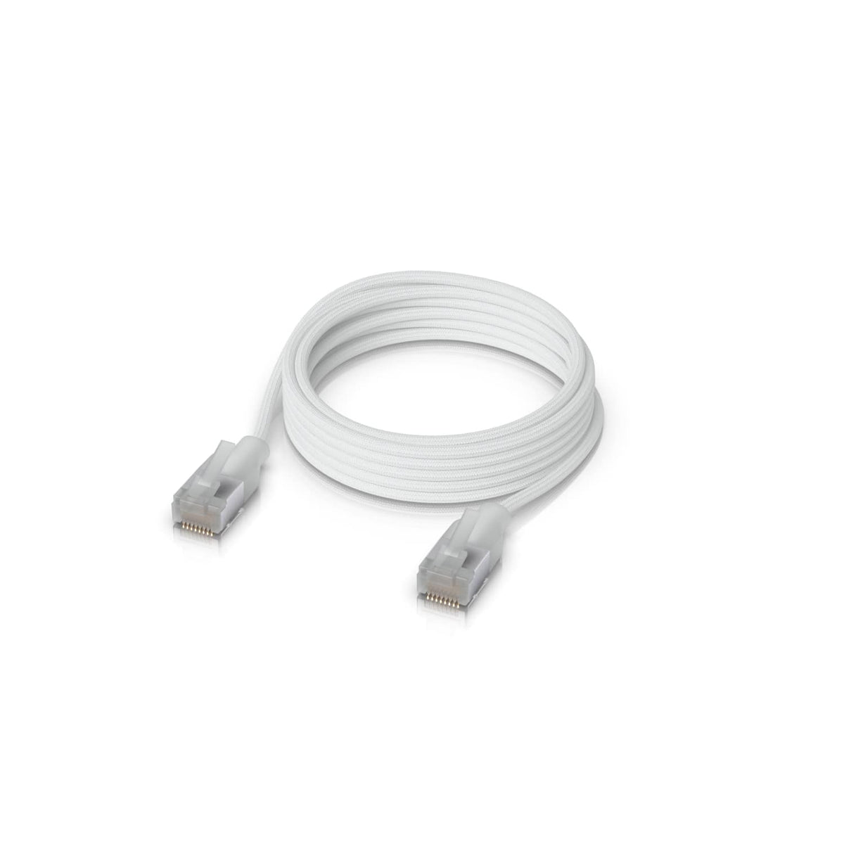 Ubiquiti UniFi Premium Braided Indoor Patch Cable 2 Meter with Translucent Booted RJ45 Connectors Colour White