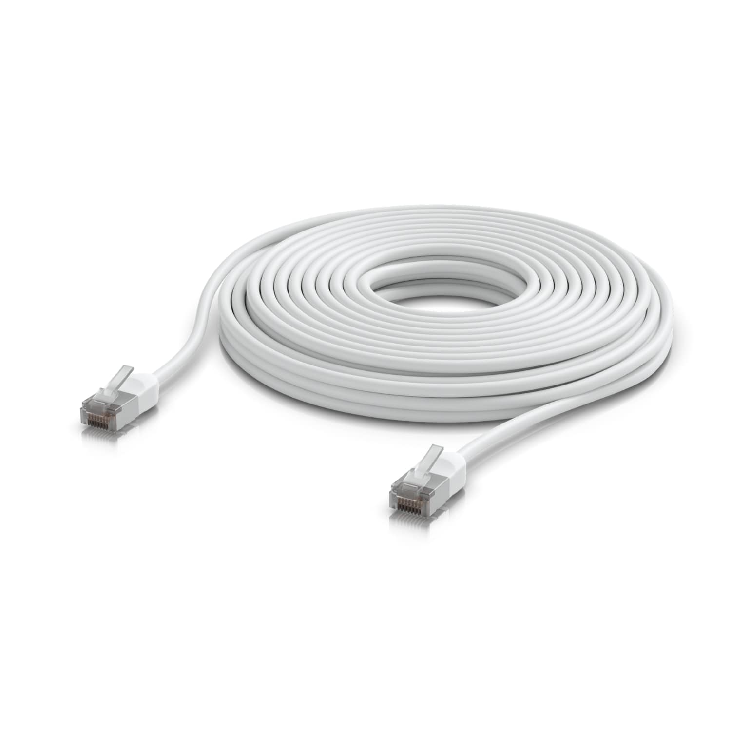 Ubiquiti UniFi Premium Rugged Outdoor Shielded Patch Cable 12 Meter with Frosted Booted RJ45 Connectors Colour White