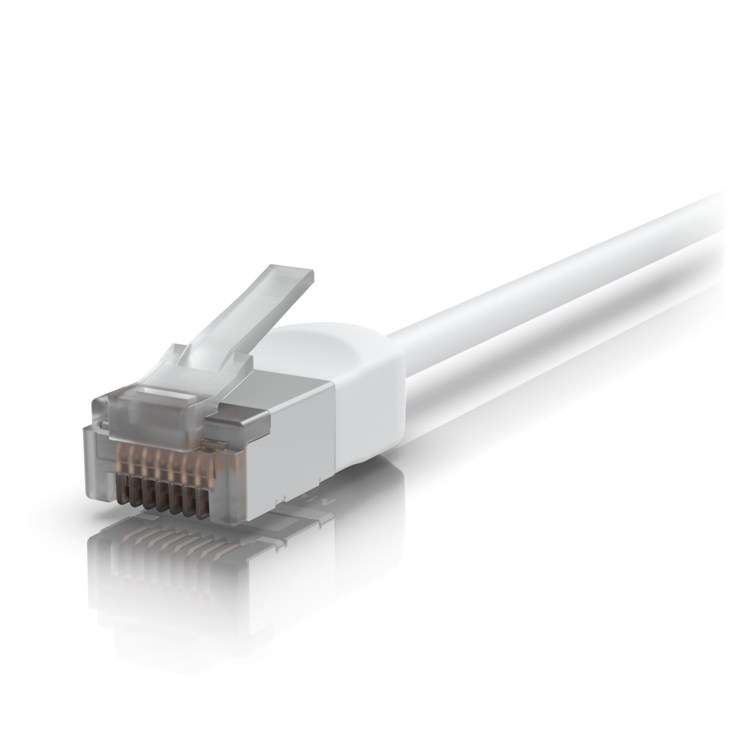 Ubiquiti UniFi Premium Rugged Outdoor Shielded Patch Cable 15 Meter with Frosted Booted RJ45 Connectors Colour White