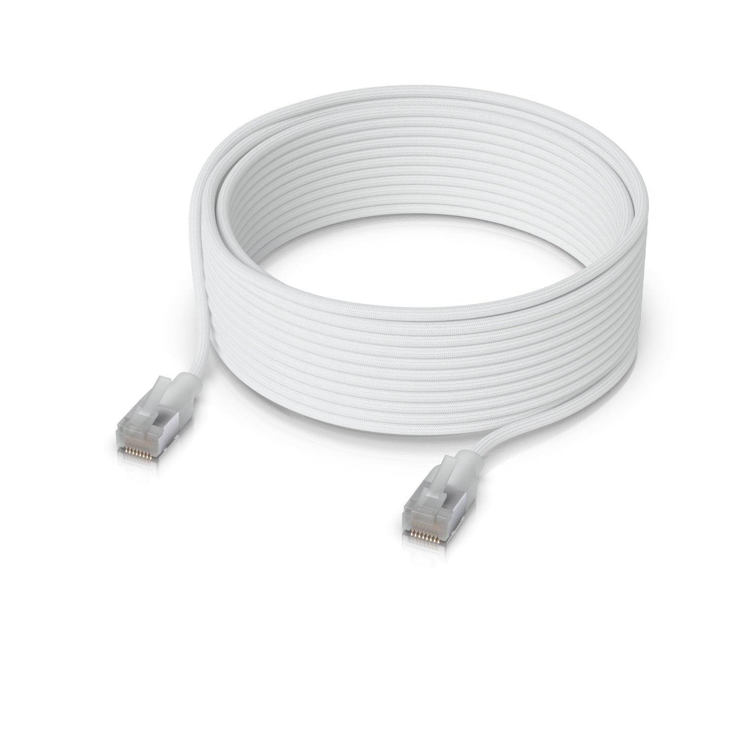 Ubiquiti UniFi Premium Braided Indoor Patch Cable 3 Meter with Translucent Booted RJ45 Connectors Colour White