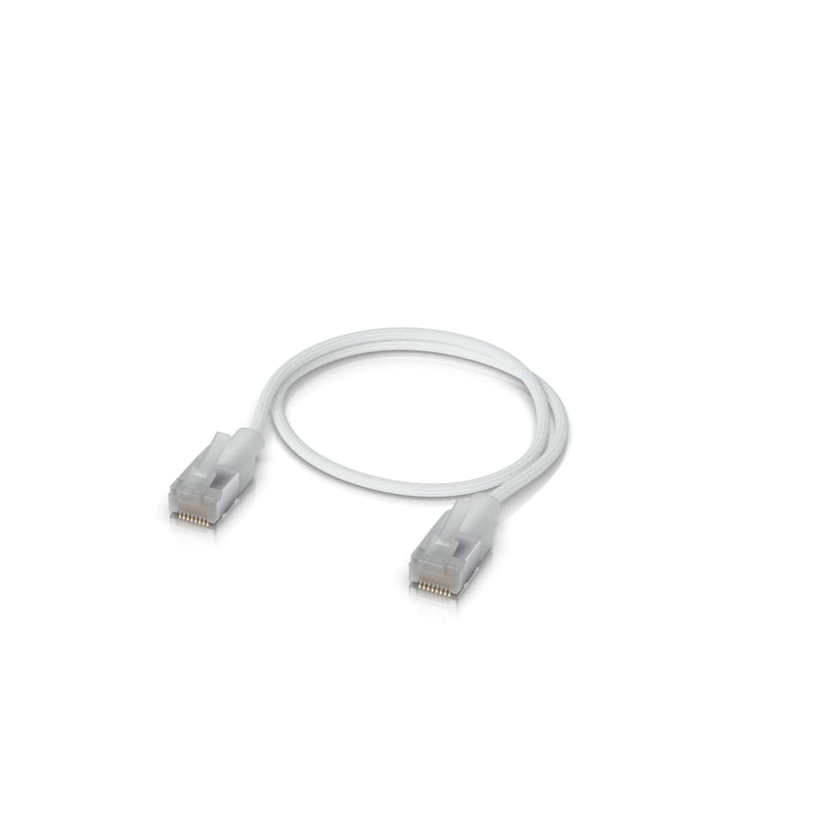 Ubiquiti UniFi Premium Braided Indoor Patch Cable 0.3 Meter with Translucent Booted RJ45 Connectors Colour White