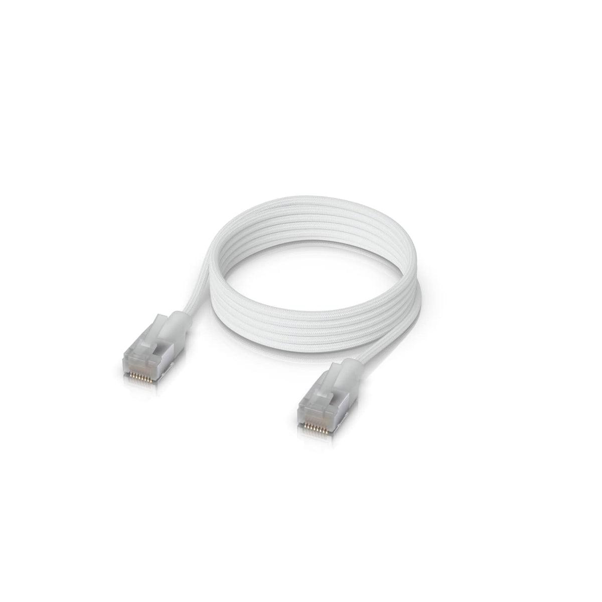 Ubiquiti UniFi Premium Braided Indoor Patch Cable 0.3 Meter with Translucent Booted RJ45 Connectors Colour White