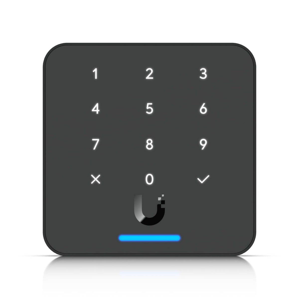 Ubiquiti Reader Flex Black Third Generation NFC Card Reader with Keypad and Apple Touch Pass Support Outdoor IP55 Powered via PoE