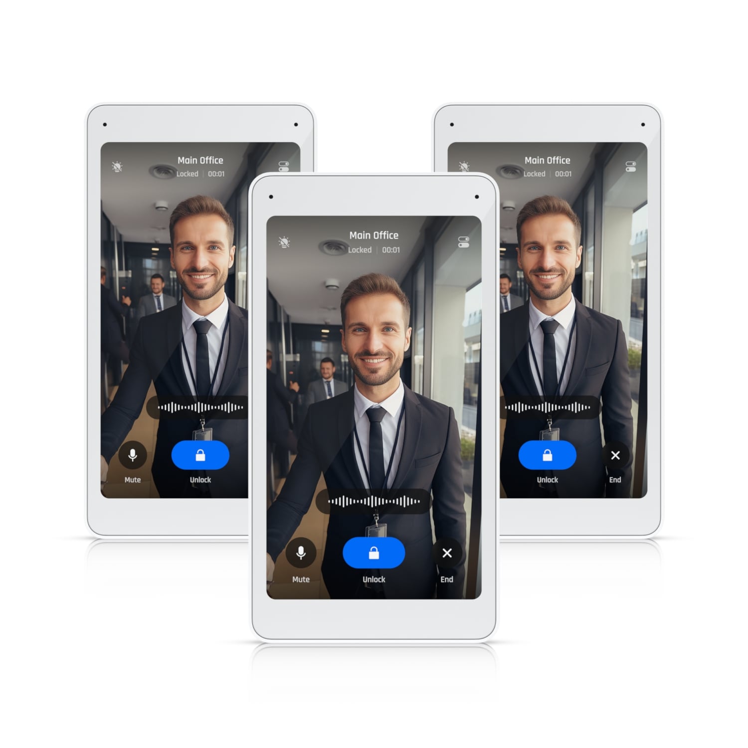 Ubiquiti Intercom Viewer Display That Works with Intercom and Reader Pro for Visitor Screening