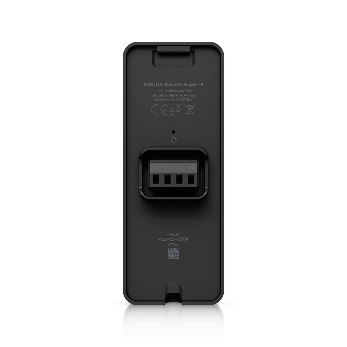 Ubiquiti Retrofit Reader Black OSDP NFC Card Touch Pass Support UniFi Identity Mobile Access IP55 Rain Resistant