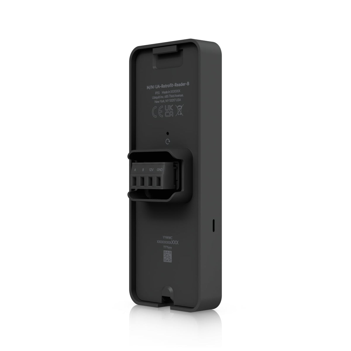 Ubiquiti Retrofit Reader Black OSDP NFC Card Touch Pass Support UniFi Identity Mobile Access IP55 Rain Resistant