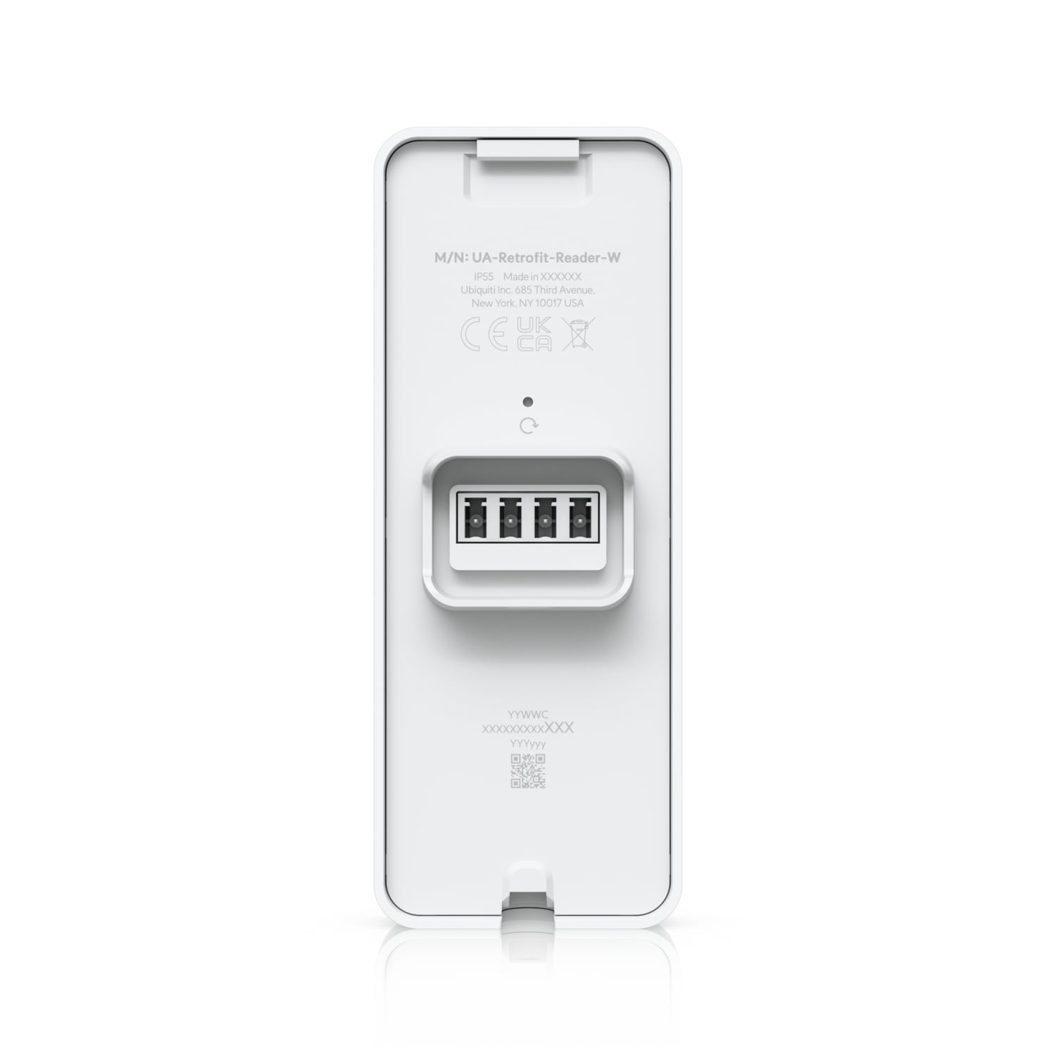 Ubiquiti Retrofit Reader White OSDP NFC Card Touch Pass Support UniFi Identity Mobile Access IP55 Rain Resistant