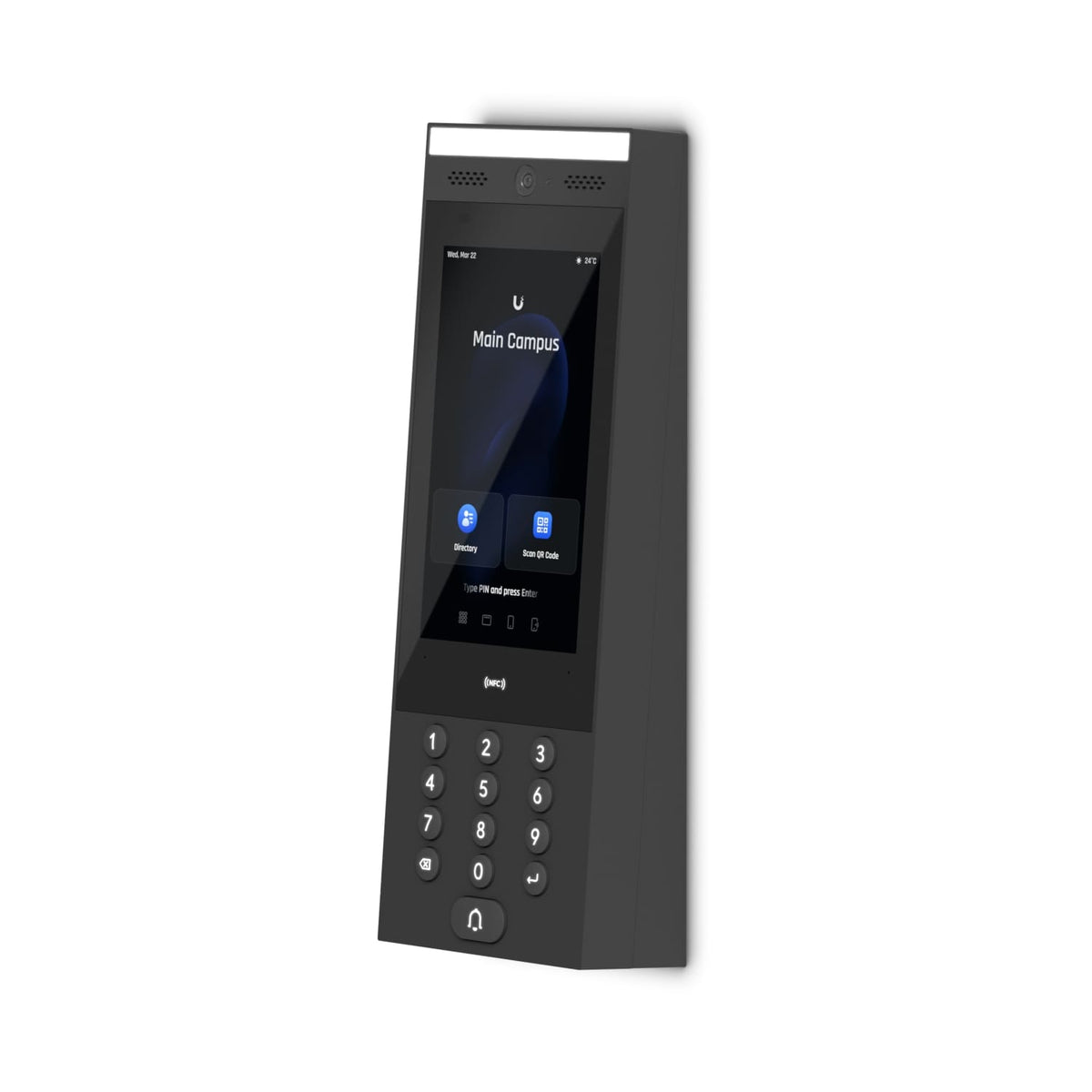 Ubiquiti UniFi Access Intercom Surface Angle Mount with UV Stabilized Polycarbonate Colour Black