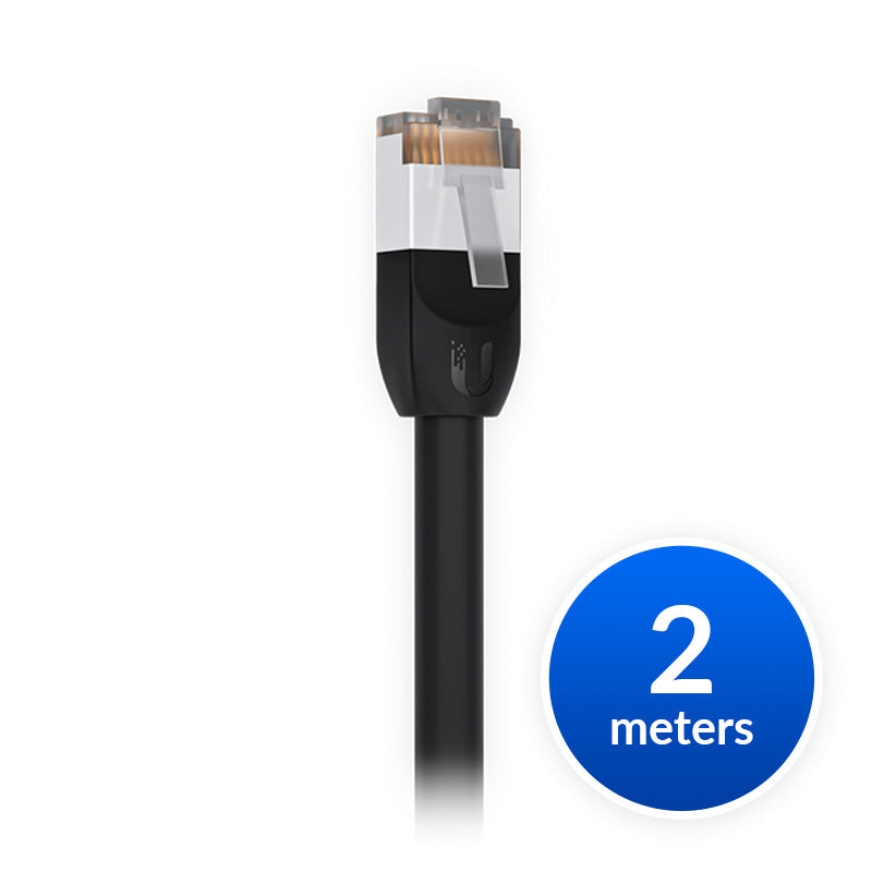 Ubiquiti UniFi Outdoor Category 5e Weatherproof Patch Cable 2 Meter Single Unit with Shielded RJ45 Plug Colour Black