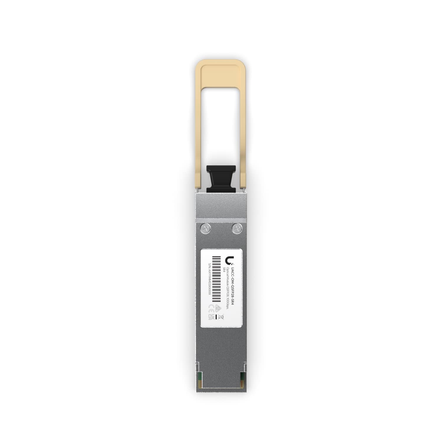 Ubiquiti 100G SR4 QSFP28 Transceiver Supporting 100G Connections Up to 100 Meters