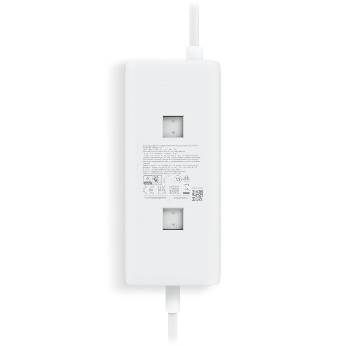 Ubiquiti AC Adapter with Integrated PoE Delivering Up to 30W PoE Plus on a Single Port