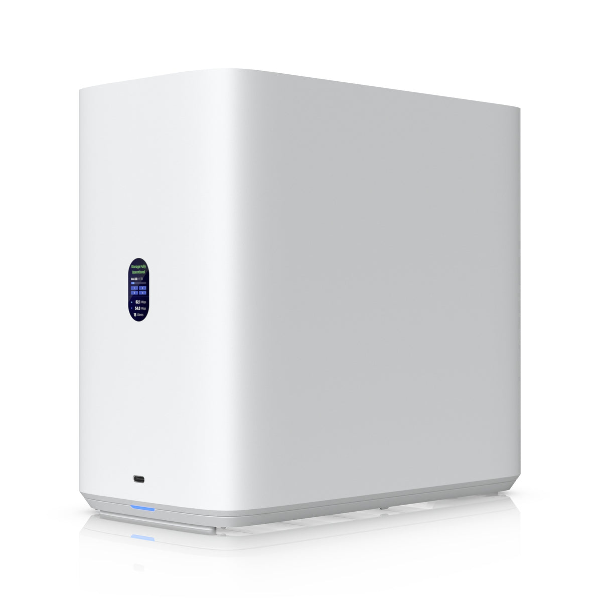 Ubiquiti UNAS 4 White UniFi Network Storage with Quad HDD Bays M.2 NVMe SSD Cache Slots and 2.5 GbE Network