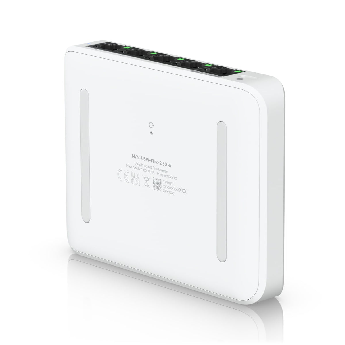 Ubiquiti Flex Mini 2.5G 5 Port Compact Switch with 2.5 Gigabit Speeds and Flexible PoE or USB C Power