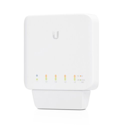 Ubiquiti UniFi USW Flex Managed 5 Port Layer 2 Gigabit Switch with PoE In and Multiple PoE Outputs