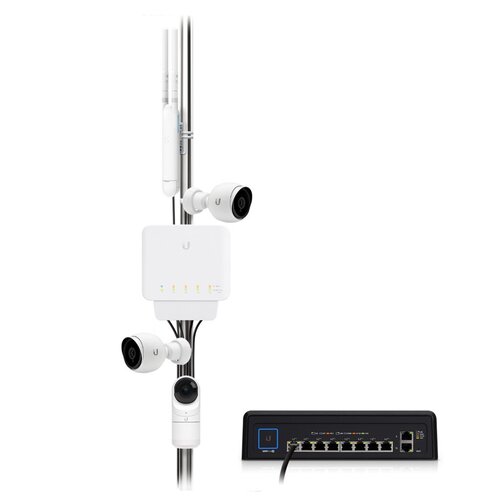 Ubiquiti UniFi USW Flex Managed 5 Port Layer 2 Gigabit Switch with PoE In and Multiple PoE Outputs