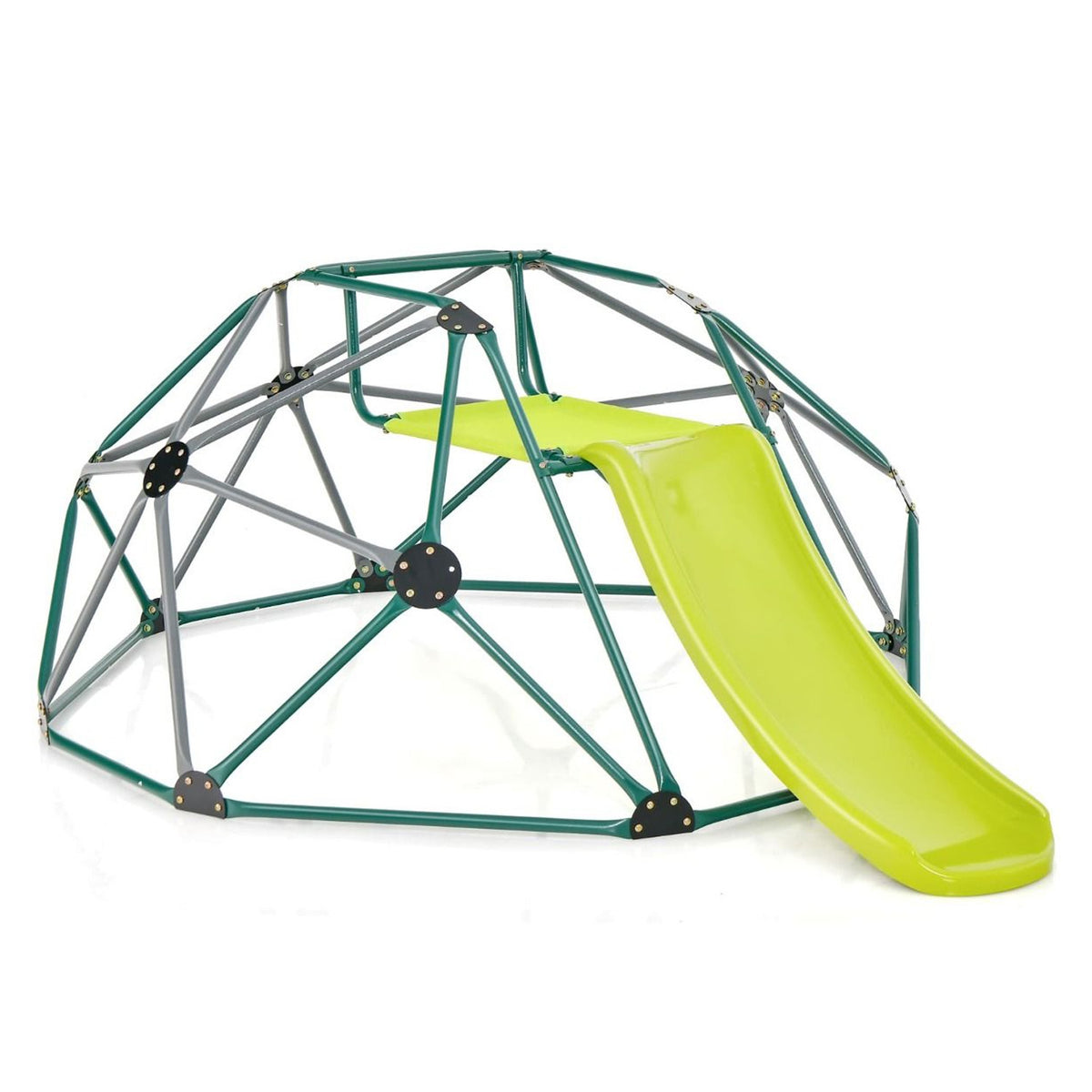 Climbing Dome and Play Set with Slide and Fabric Cushion Kids Toy Outdoor