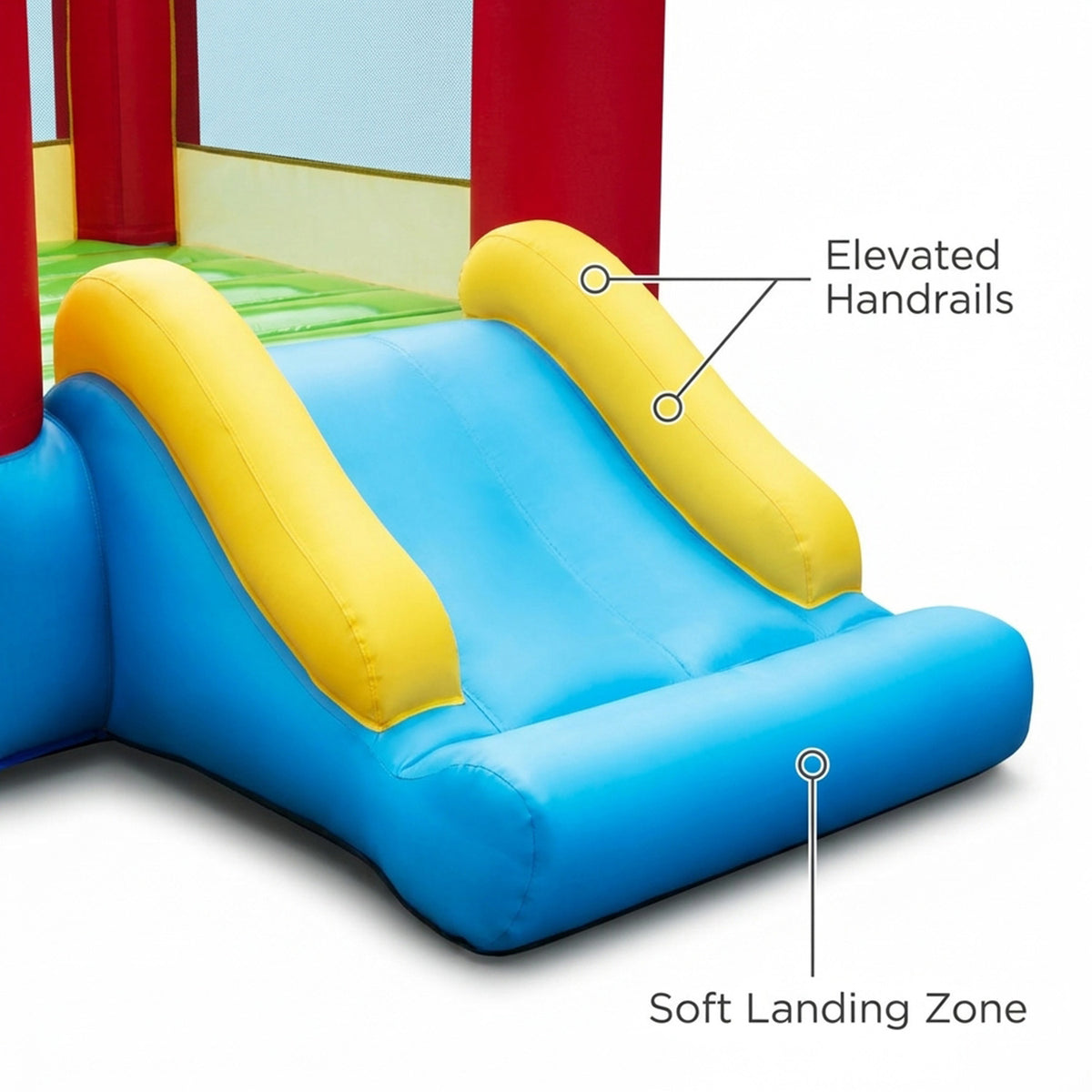2 in 1 Inflatable Bounce House with Slide and Carrying Bag Blower Not Included