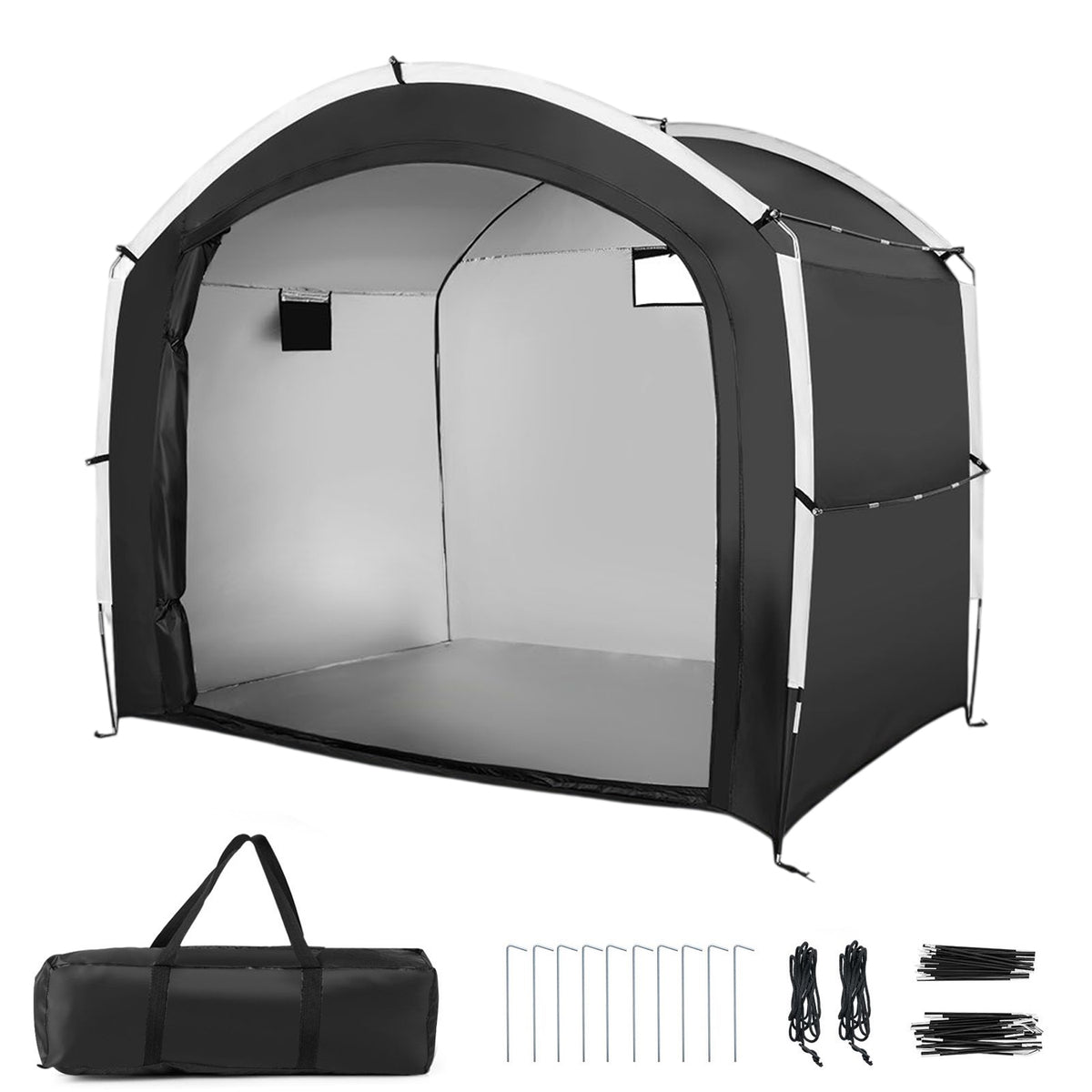 Bike Storage Shed Tent Waterproof 210D Oxford Fabric Outdoor Shelter 5 Bikes
