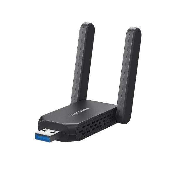 Mercusys AX1800 High Gain Wireless Dual Band USB 3.0 Adapter with 802.11ax MU MIMO WPA3 Security for Windows 10 and 11