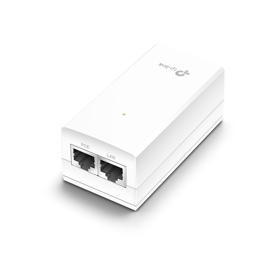 TP-Link POE2412G Omada 24V Passive PoE Injector with Gigabit PoE and Non-PoE Ports Data and Power