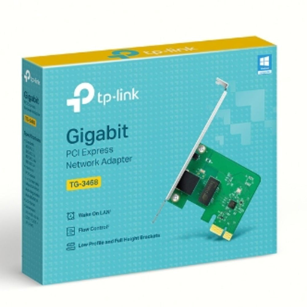 TP-Link TG-3468 32-bit Gigabit PCI Express Network Adapter Realtek RTL8168E 10/100/1000Mbps Auto MDI/MDIX