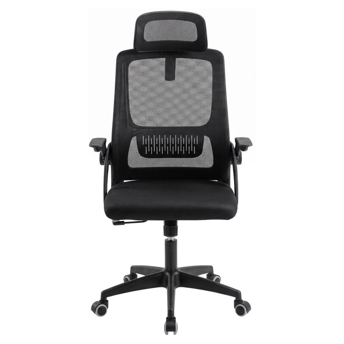 Artiss Ergonomic Office Chair Mesh Flip-up Arms Adjustable Headrest Black