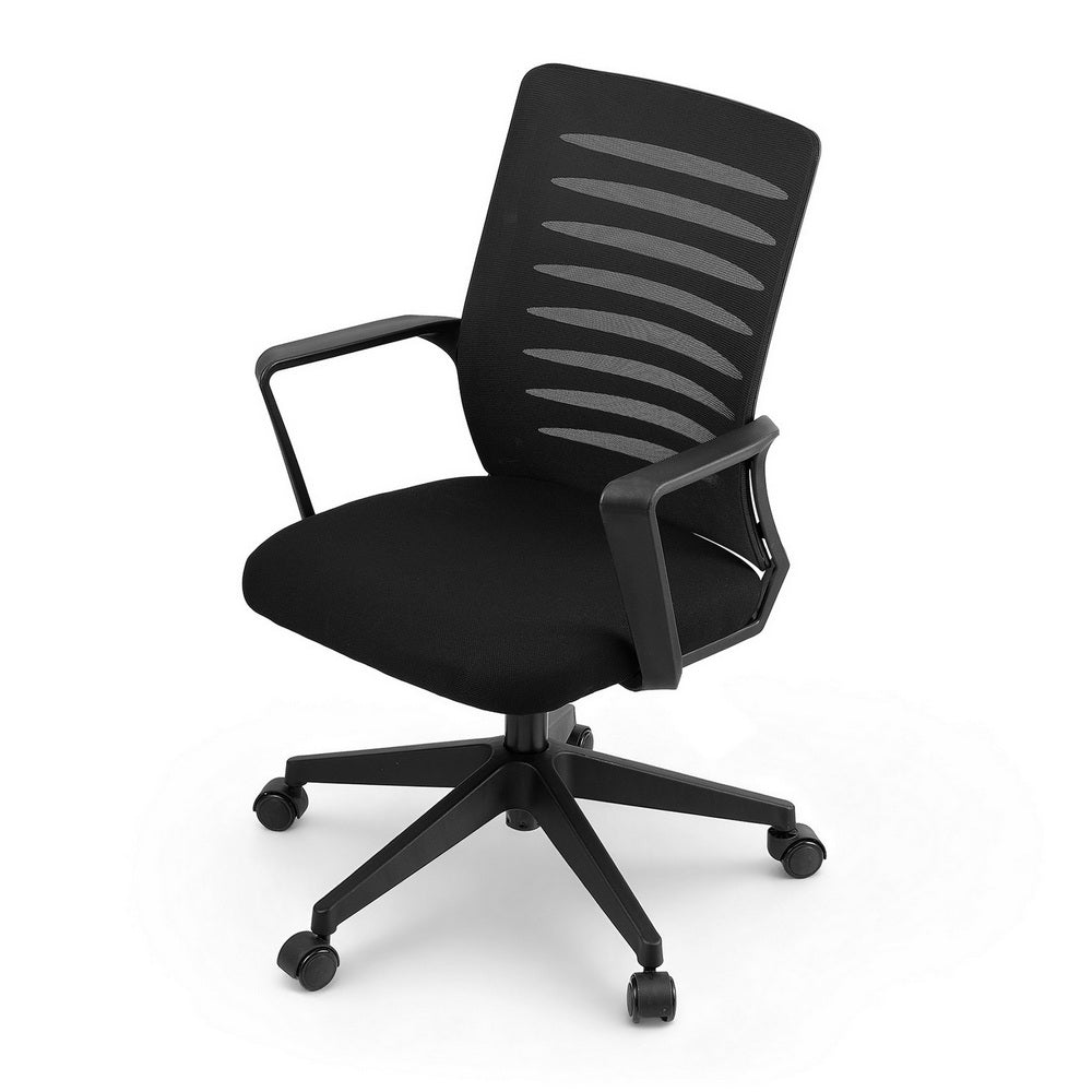 Artiss Ergonomic Office Chair Mesh Computer Desk Chairs with Lumbar Support Black