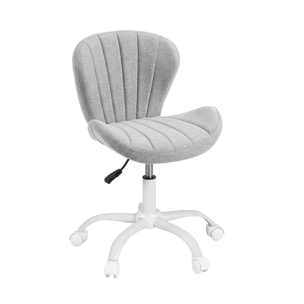 Artiss Ergonomic Office Chair Armless Height Adjustable Computer Desk Chair Grey