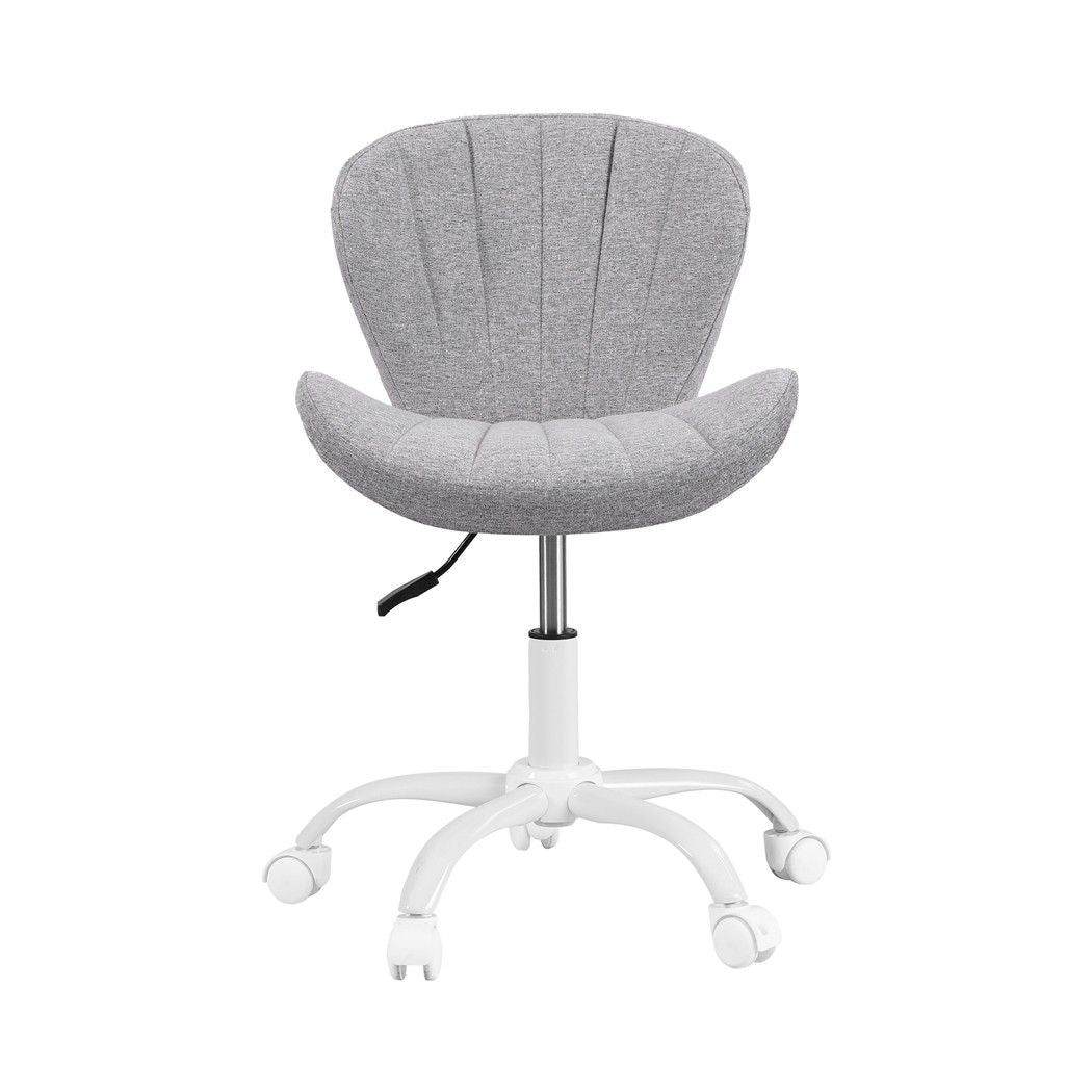 Artiss Ergonomic Office Chair Armless Height Adjustable Computer Desk Chair Grey