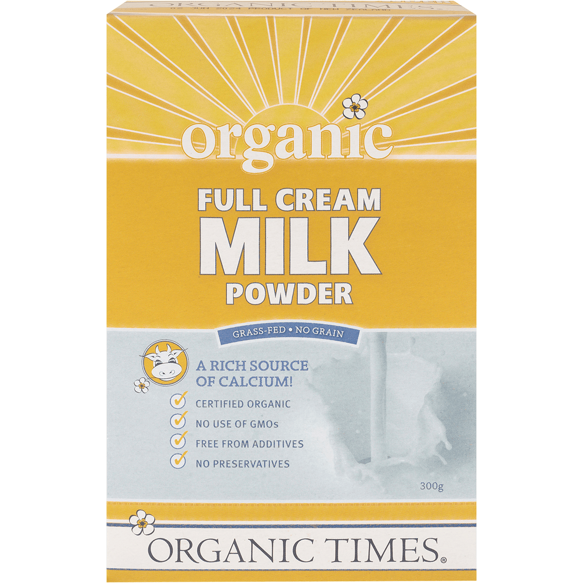 Organic Times Milk Powder Full Cream 300g