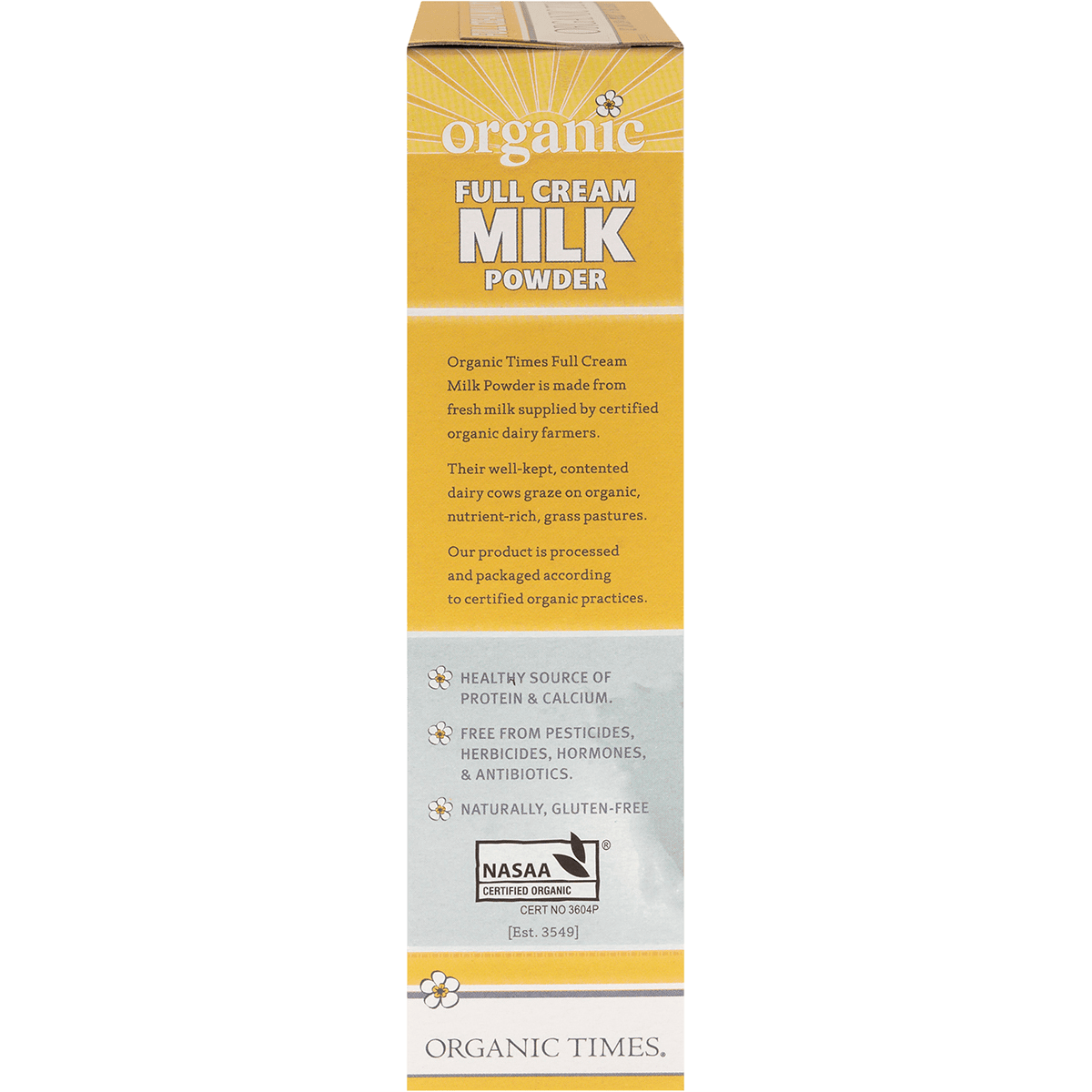 Organic Times Milk Powder Full Cream 300g
