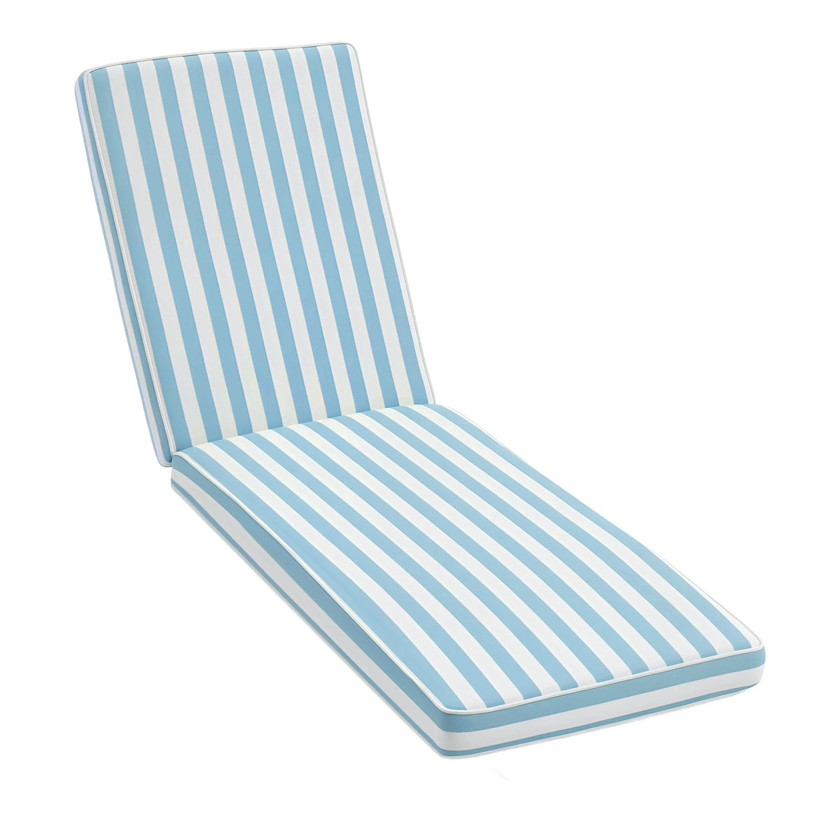 Gardeon Outdoor Chaise Lounge Cushion Chair Pad Sunbed Mattress Blue