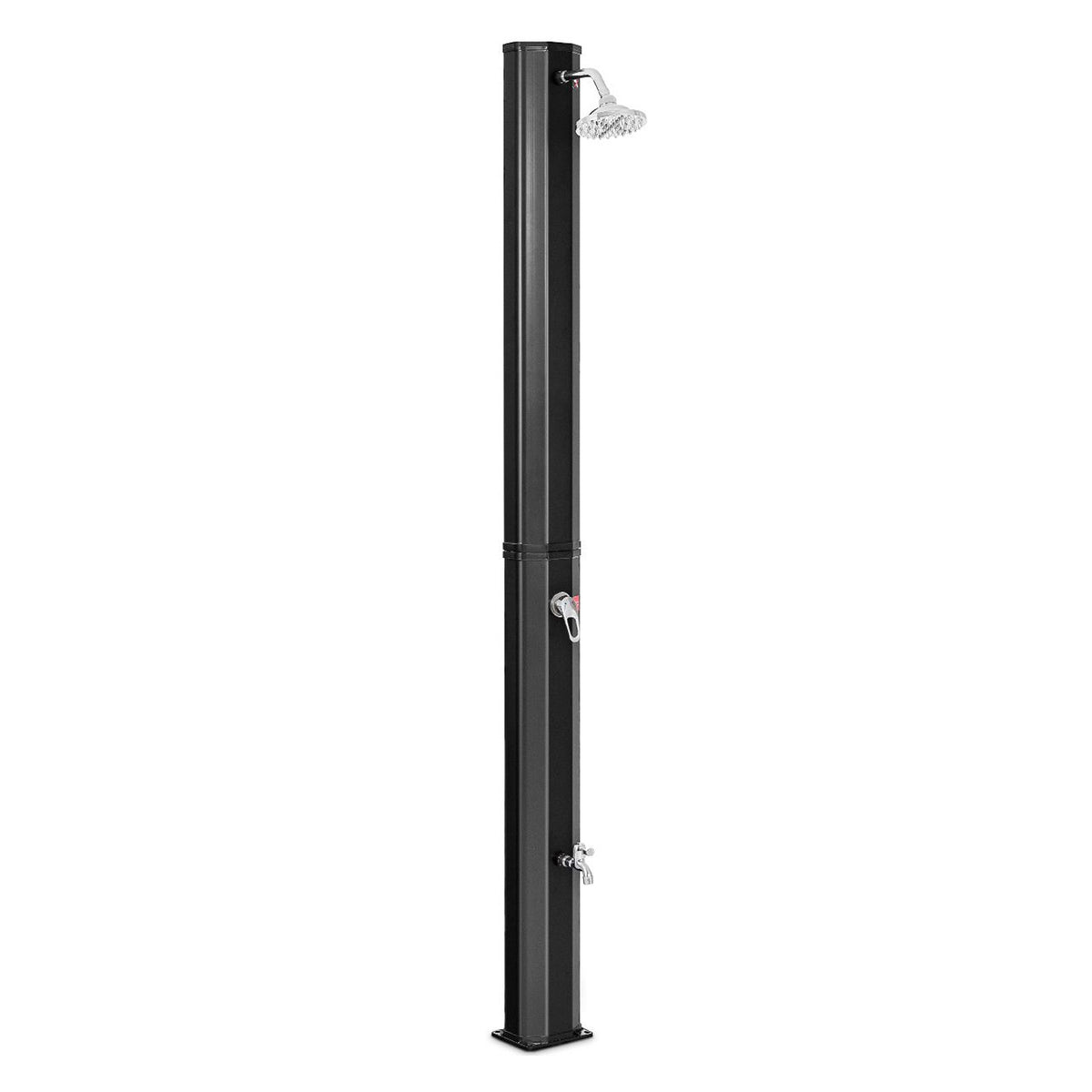 2.2M 35L Outdoor Solar Heated Shower with Free Rotating Shower Head Camping