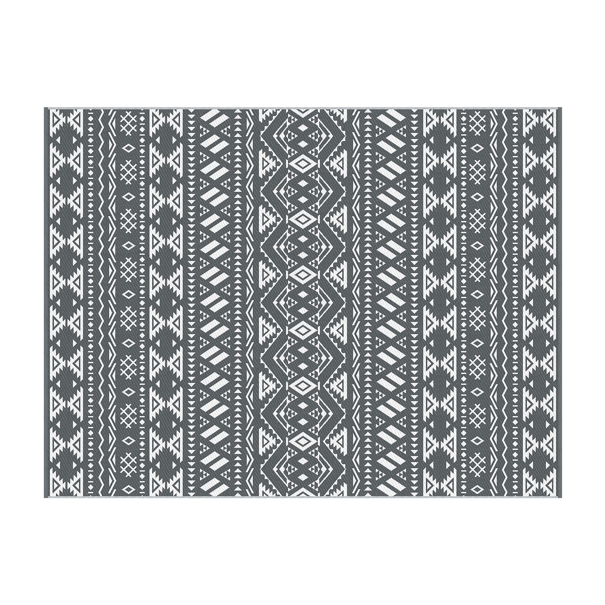 Gardeon Outdoor Rugs 274x366cm Large Carpet Reversible Mat PP Dual-Sided Patio Rug Bohemian