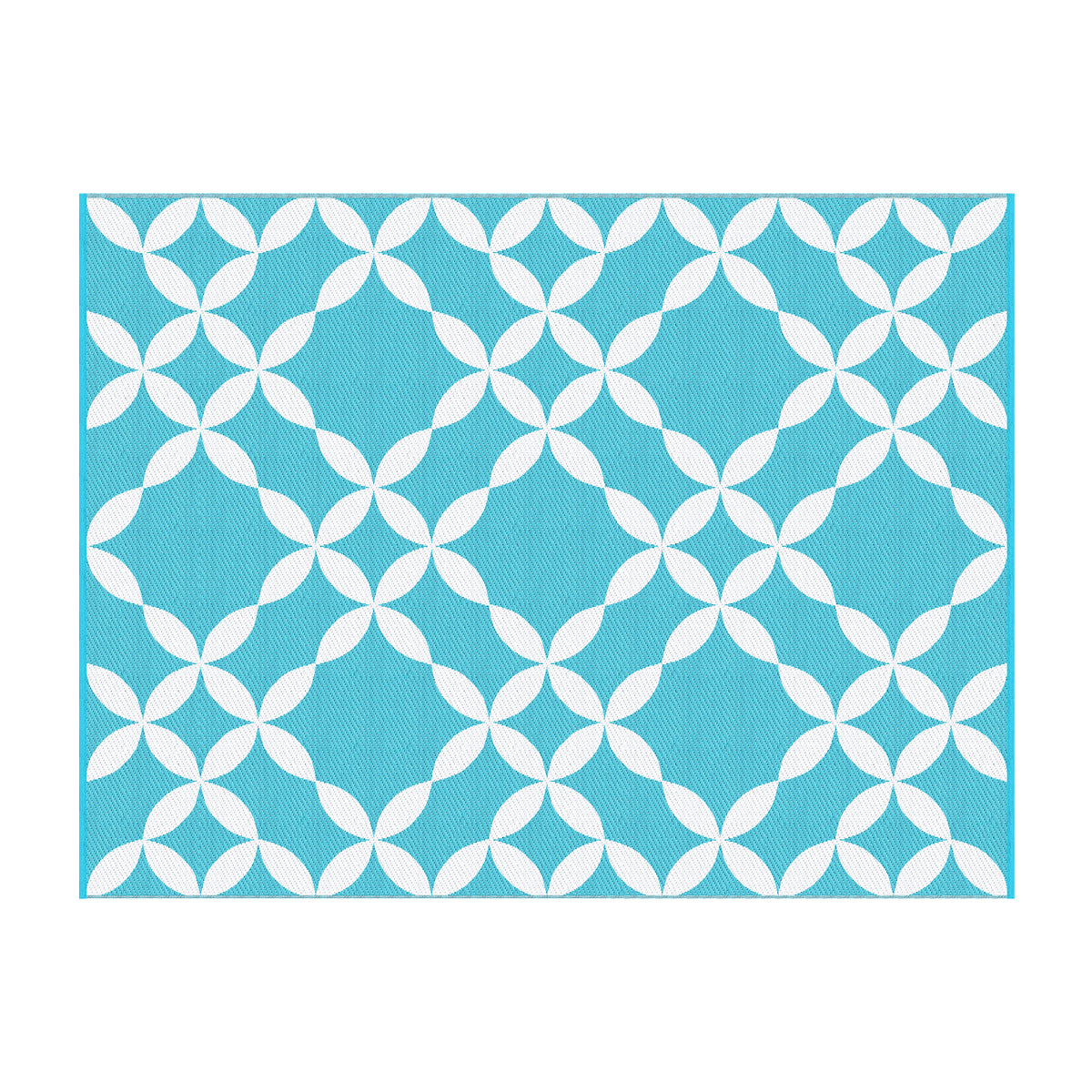 Gardeon Outdoor Rugs 274x366cm Large Carpet Reversible Mat PP Dual-Sided Patio Rug Light Blue